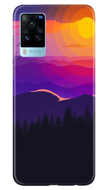 Sun Set Mobile Back Case for Vivo X60 Pro (Design - 279)