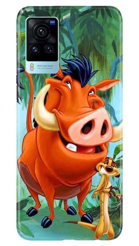 Timon and Pumbaa Mobile Back Case for Vivo X60 Pro (Design - 305)