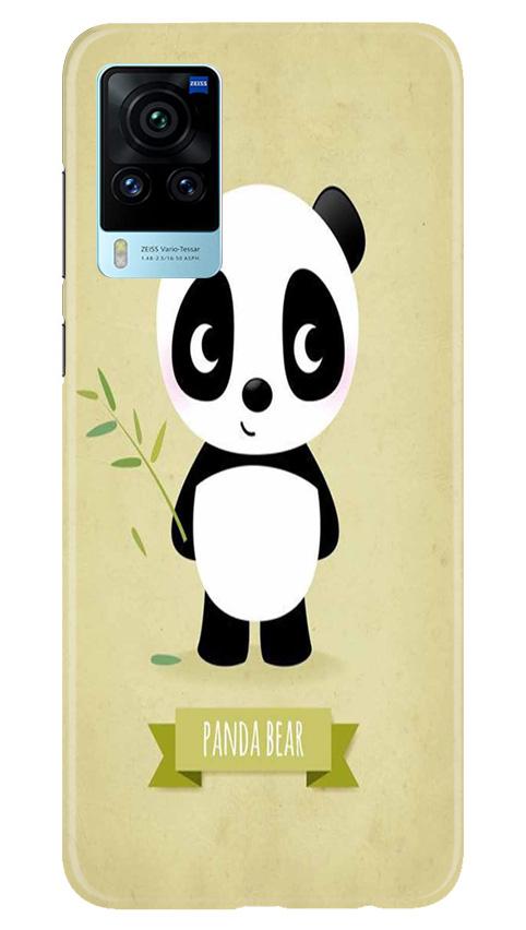 Panda Bear Mobile Back Case for Vivo X60 Pro (Design - 317)