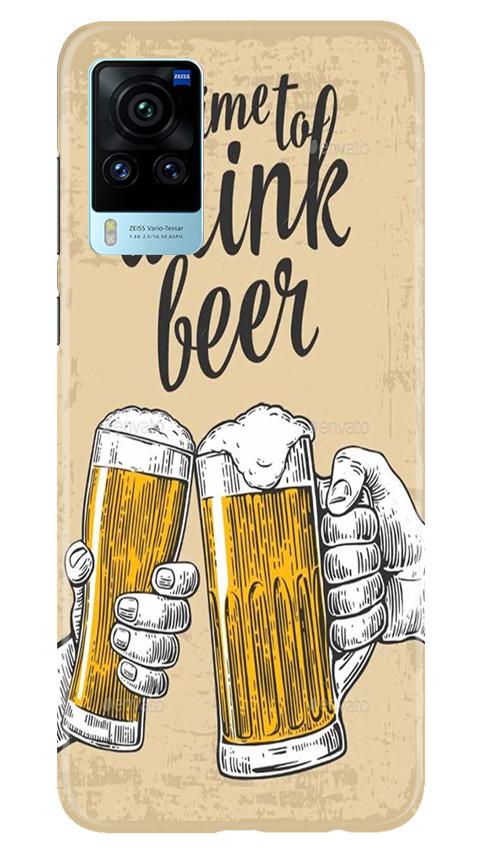 Drink Beer Mobile Back Case for Vivo X60 Pro (Design - 328)