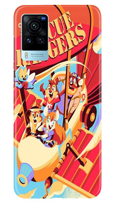 Rescue Rangers Mobile Back Case for Vivo X60 Pro (Design - 341)