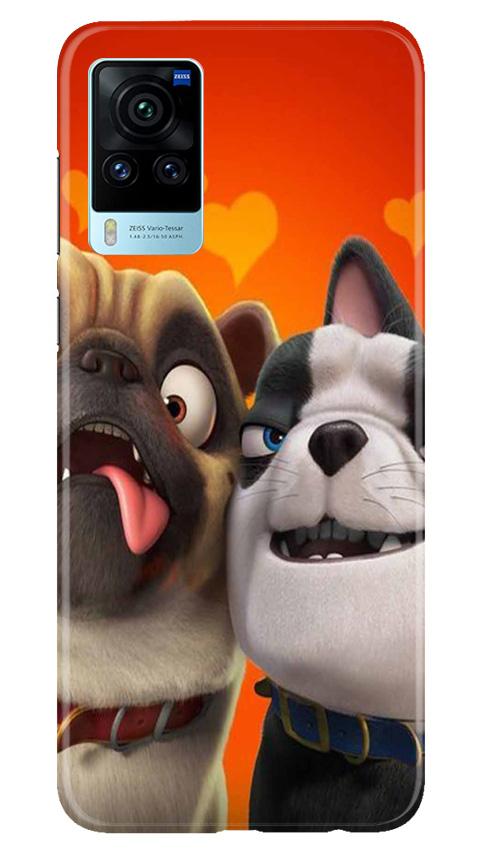 Dog Puppy Mobile Back Case for Vivo X60 Pro (Design - 350)