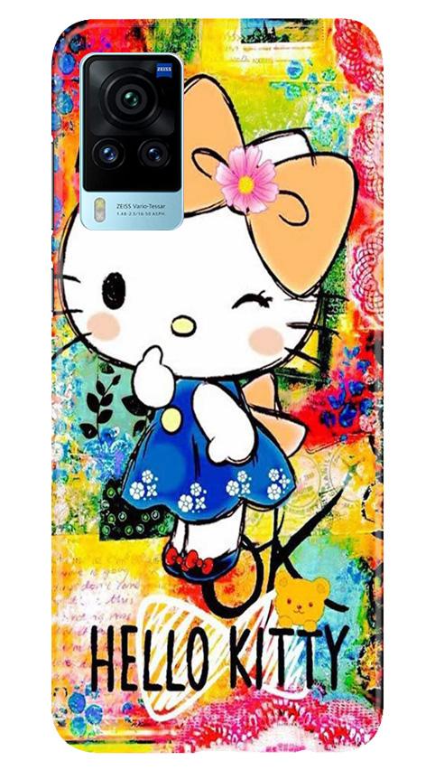 Hello Kitty Mobile Back Case for Vivo X60 Pro (Design - 362)
