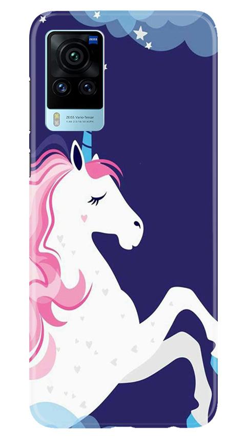 Unicorn Mobile Back Case for Vivo X60 Pro (Design - 365)