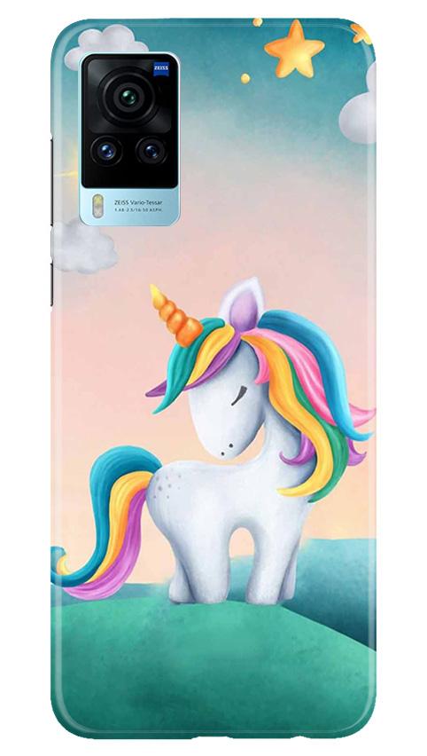 Unicorn Mobile Back Case for Vivo X60 Pro (Design - 366)