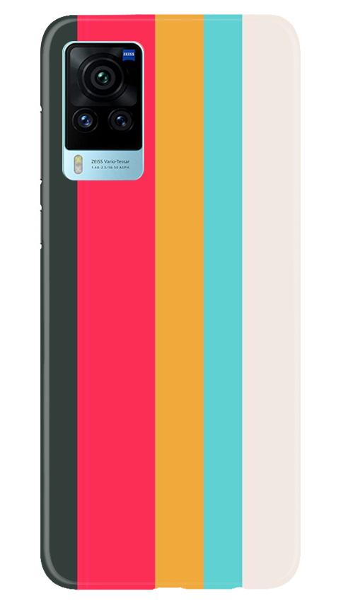 Color Pattern Mobile Back Case for Vivo X60 Pro (Design - 369)