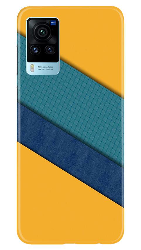 Diagonal Pattern Mobile Back Case for Vivo X60 Pro (Design - 370)