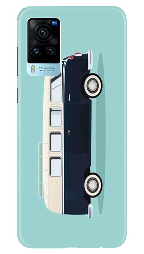 Travel Bus Mobile Back Case for Vivo X60 Pro (Design - 379)