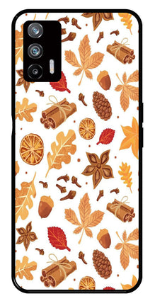 Autumn Leaf Metal Mobile Case for Realme X7 Max 5G