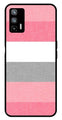 Pink Pattern Metal Mobile Case for Realme X7 Max 5G   (Design No -23)