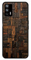 Alphabets Metal Mobile Case for Realme X7 Max 5G   (Design No -32)