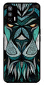 Lion Pattern Metal Mobile Case for Realme X7 Max 5G   (Design No -40)