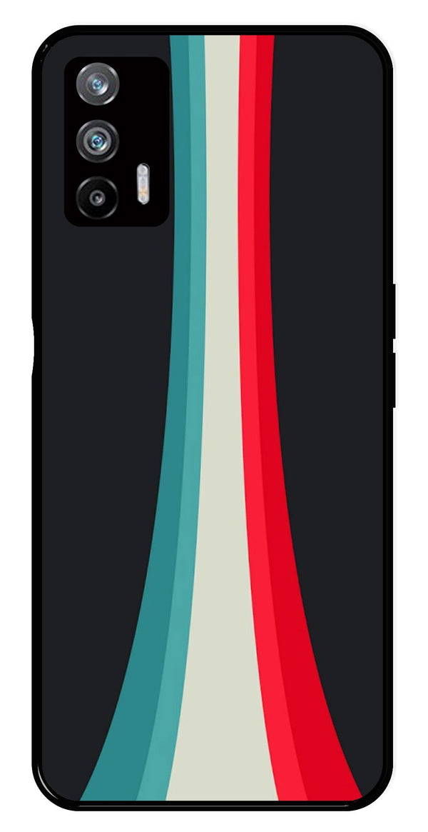 Modern Art Colorful Metal Mobile Case for Realme X7 Max 5G   (Design No -48)