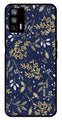 Floral Pattern  Metal Mobile Case for Realme X7 Max 5G   (Design No -52)