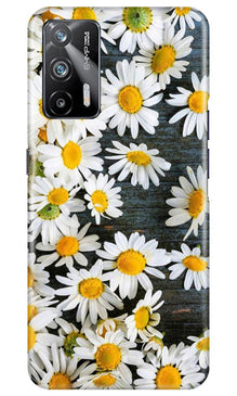 White flowers2 Mobile Back Case for Realme X7 Max 5G (Design - 62)