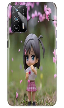 Cute Girl Mobile Back Case for Realme X7 Max 5G (Design - 92)