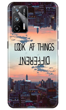 Look at things different Mobile Back Case for Realme X7 Max 5G (Design - 99)