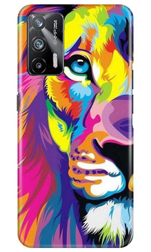 Colorful Lion Mobile Back Case for Realme X7 Max 5G  (Design - 110)