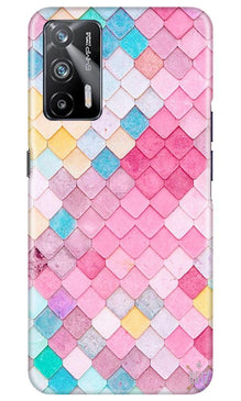 Pink Pattern Mobile Back Case for Realme X7 Max 5G (Design - 215)