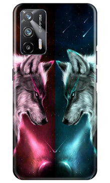Wolf fight Mobile Back Case for Realme X7 Max 5G (Design - 221)