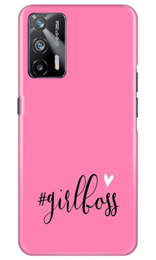 Girl Boss Pink Mobile Back Case for Realme X7 Max 5G (Design - 269)