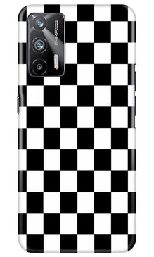 Black White Boxes Mobile Back Case for Realme X7 Max 5G (Design - 372)