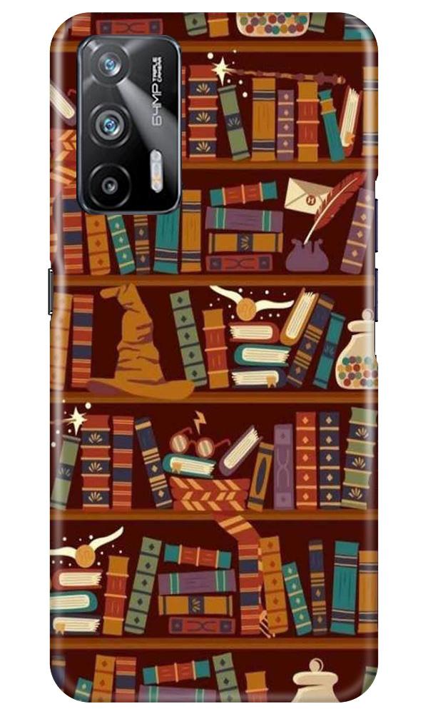 Book Shelf Mobile Back Case for Realme X7 Max 5G (Design - 390)