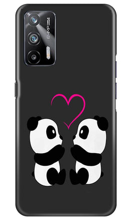 Panda Love Mobile Back Case for Realme X7 Max 5G (Design - 398)
