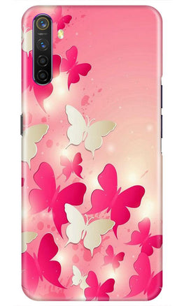 White Pick Butterflies Case for Realme XT