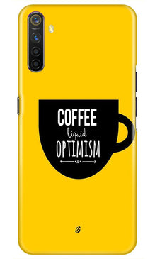 Coffee Optimism Mobile Back Case for Realme X2  (Design - 353)