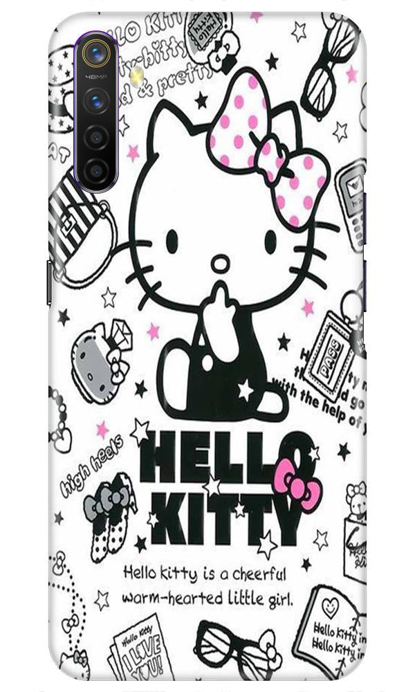 Hello Kitty Mobile Back Case for Realme X2  (Design - 361)