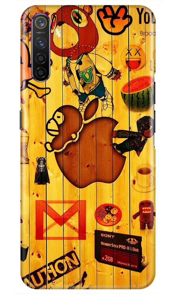 Wooden Texture Mobile Back Case for Realme X2  (Design - 367)