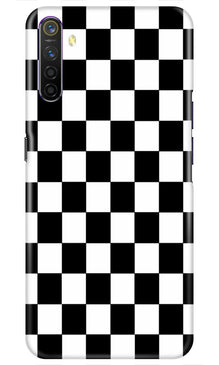 Black White Boxes Mobile Back Case for Realme XT  (Design - 372)