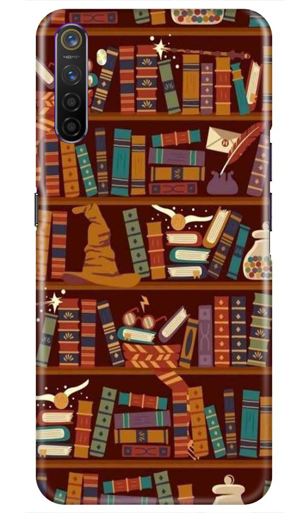 Book Shelf Mobile Back Case for Realme X2  (Design - 390)
