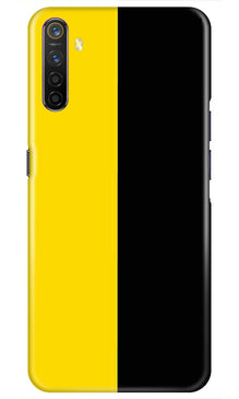 Black Yellow Pattern Mobile Back Case for Realme X2  (Design - 397)