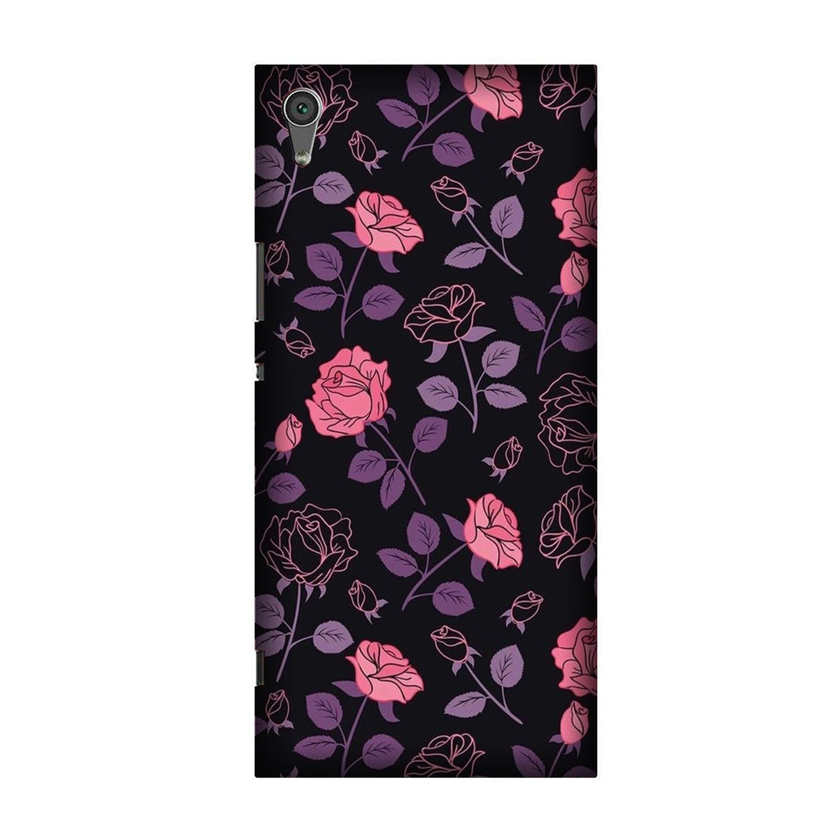 Rose Pattern Case for Sony XA1