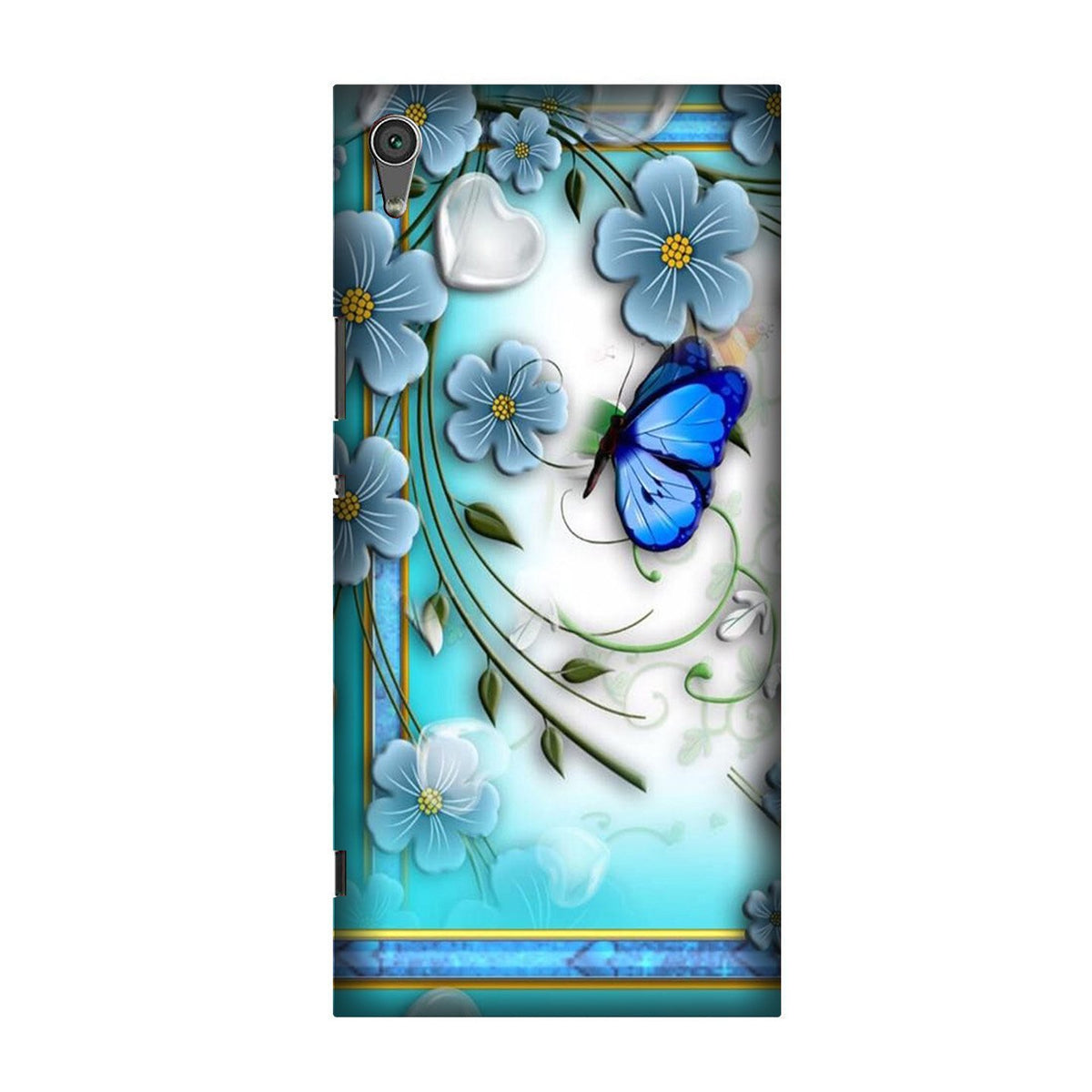 Blue Butterfly Case for Sony XA Ultra