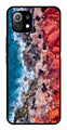 Sea Shore Metal Mobile Case for Xiaomi 11 Lite 5G   (Design No -18)