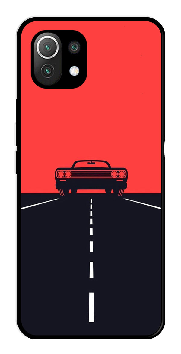 Car Lover Metal Mobile Case for Xiaomi 11 Lite 5G   (Design No -21)