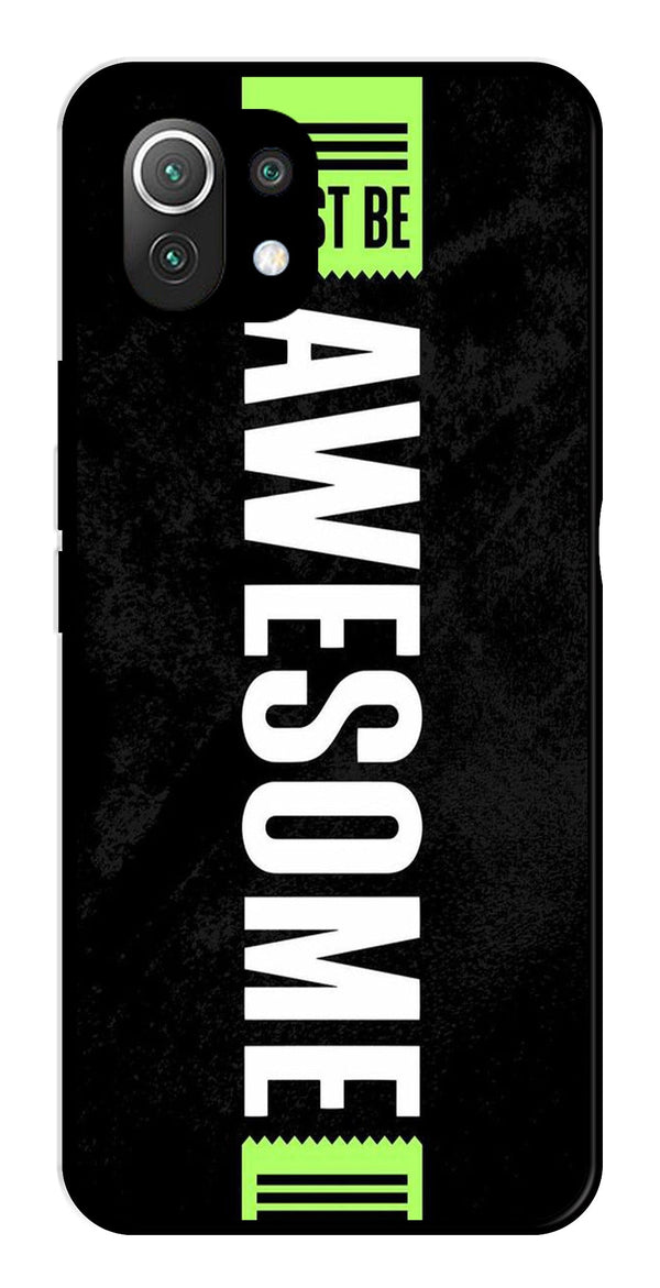 Awesome Metal Mobile Case for Xiaomi 11 Lite 5G   (Design No -33)