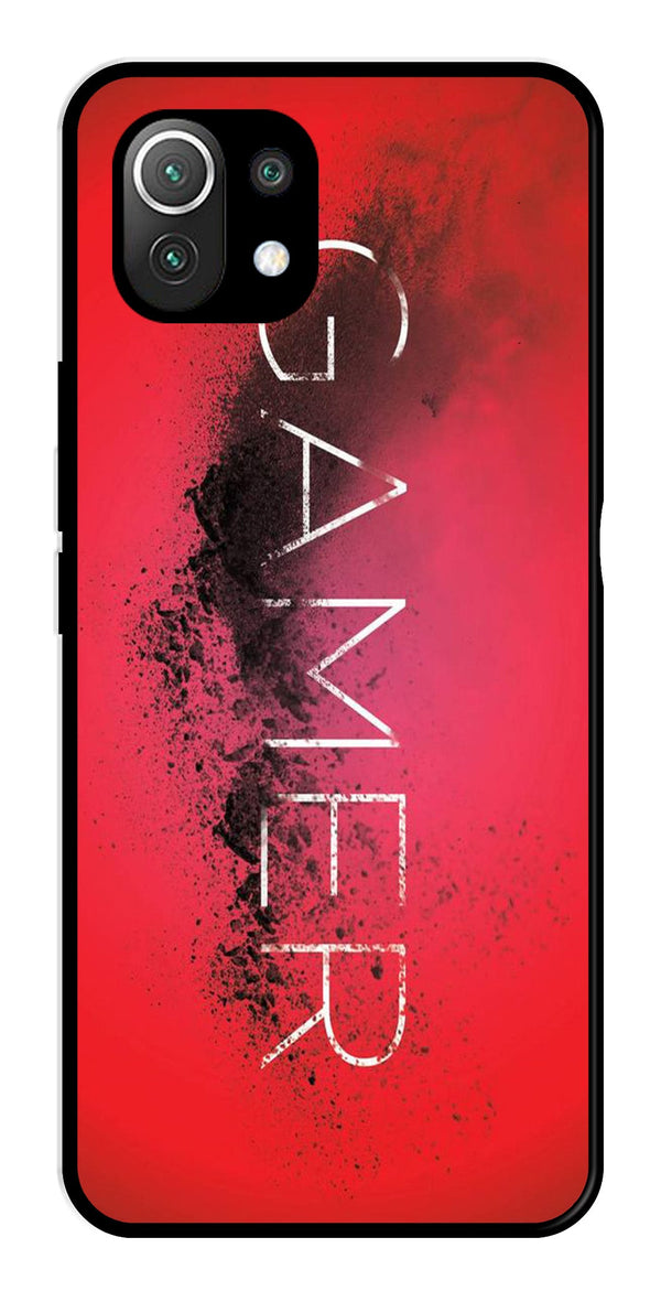 Gamer Pattern Metal Mobile Case for Xiaomi 11 Lite 5G   (Design No -41)