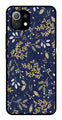Floral Pattern  Metal Mobile Case for Xiaomi 11 Lite 5G   (Design No -52)