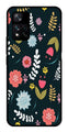 Floral Pattern2 Metal Mobile Case for Xiaomi 11i 5G   (Design No -12)