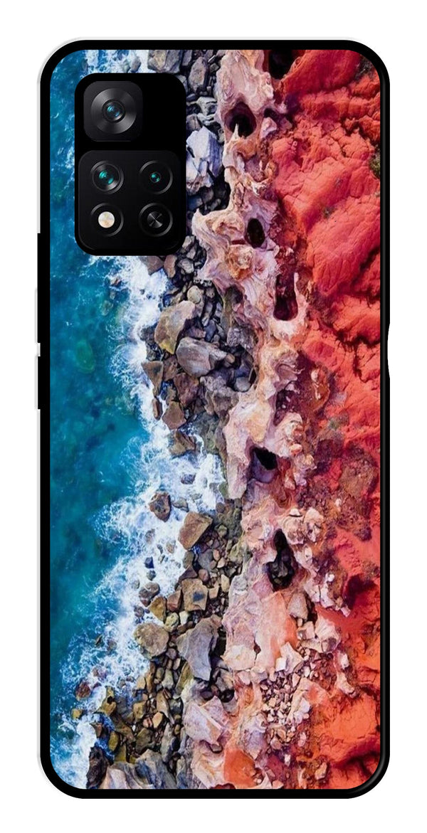 Sea Shore Metal Mobile Case for Xiaomi 11i 5G   (Design No -18)
