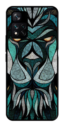 Lion Pattern Metal Mobile Case for Xiaomi 11i 5G