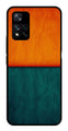 Orange Green Pattern Metal Mobile Case for Xiaomi 11i 5G   (Design No -45)