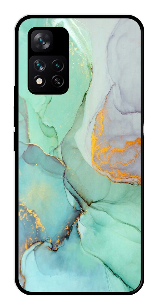 Marble Design Metal Mobile Case for Xiaomi 11i 5G   (Design No -46)