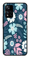 Flower Leaves Design Metal Mobile Case for Xiaomi 11i 5G   (Design No -50)