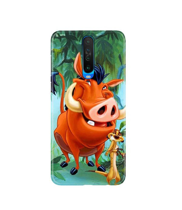 Timon and Pumbaa Mobile Back Case for Poco X2  (Design - 305)