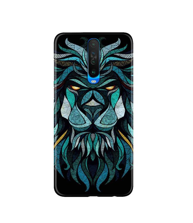 Lion Mobile Back Case for Poco X2  (Design - 314)